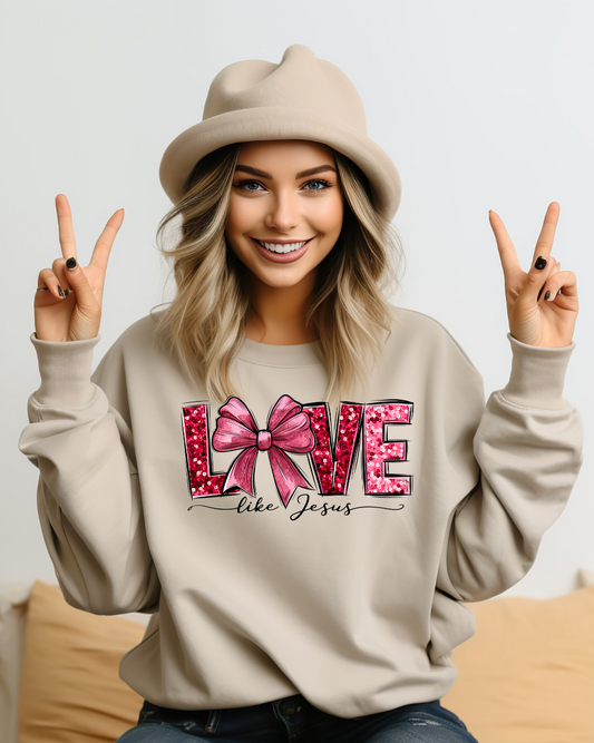 Love Like Jesus - Sand Sweatshit