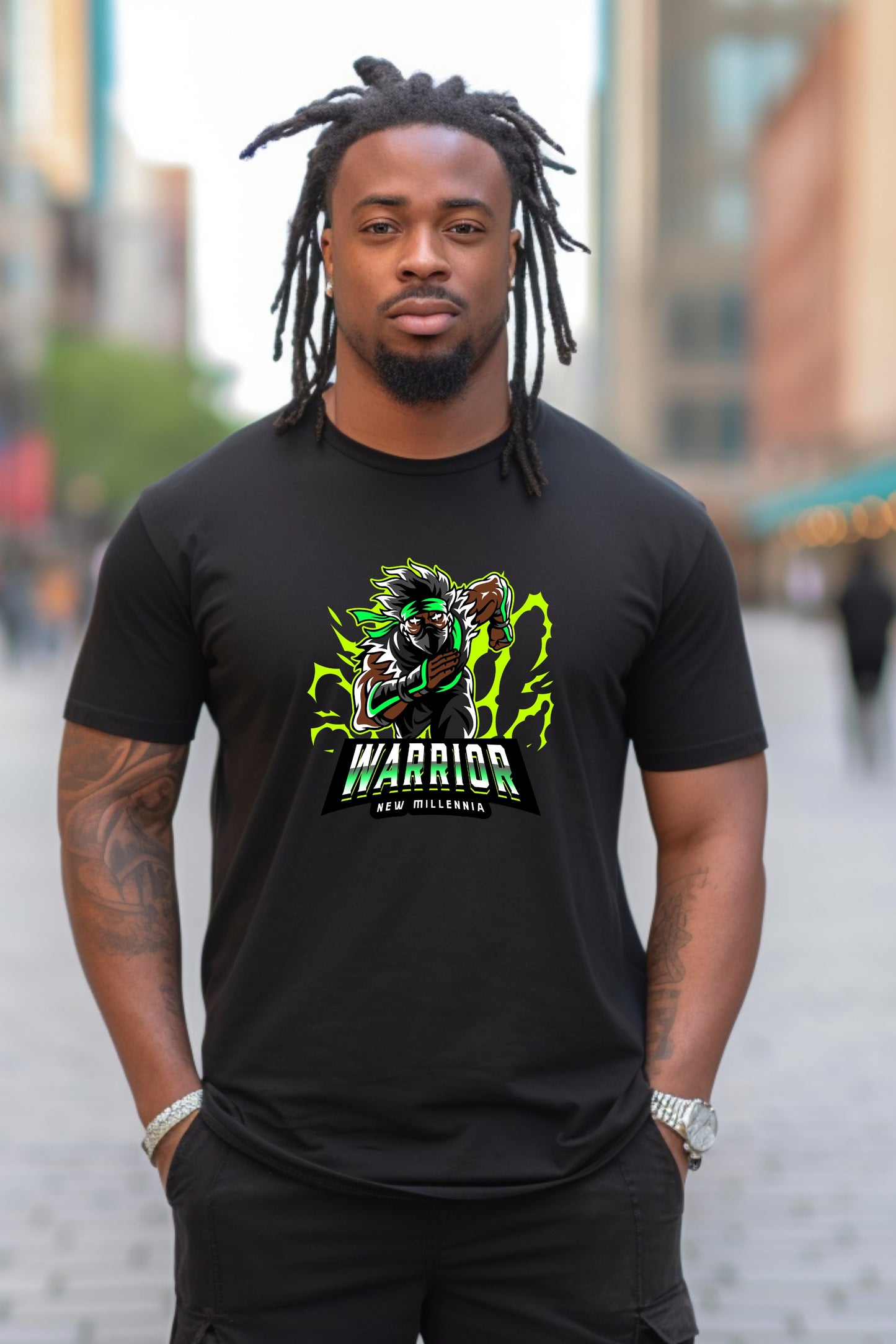 Emerald Ninja - Black Tshirt