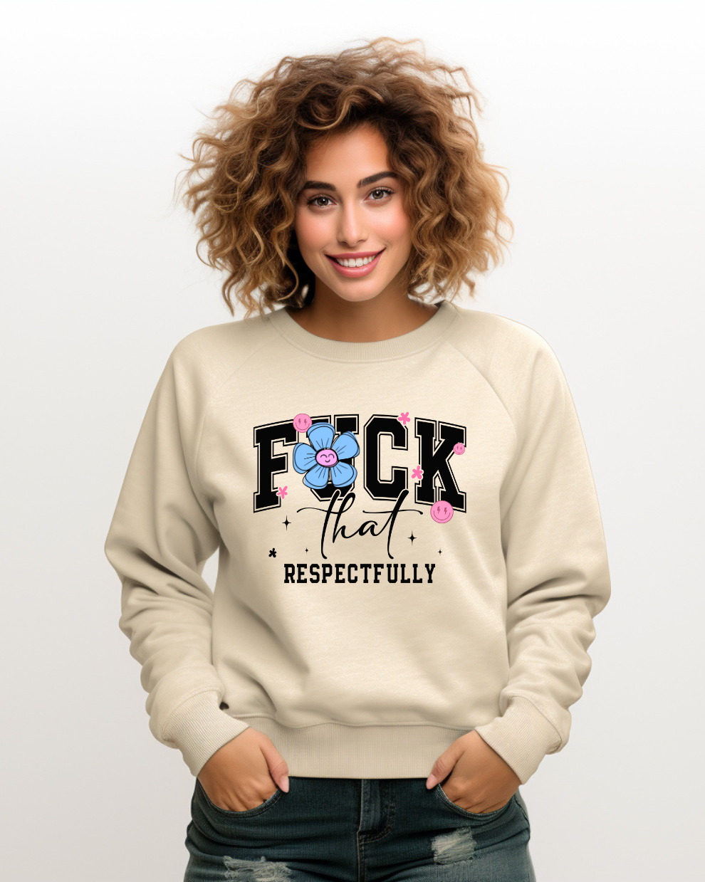 F*ck that, respectfully - Sand Sweatshirt