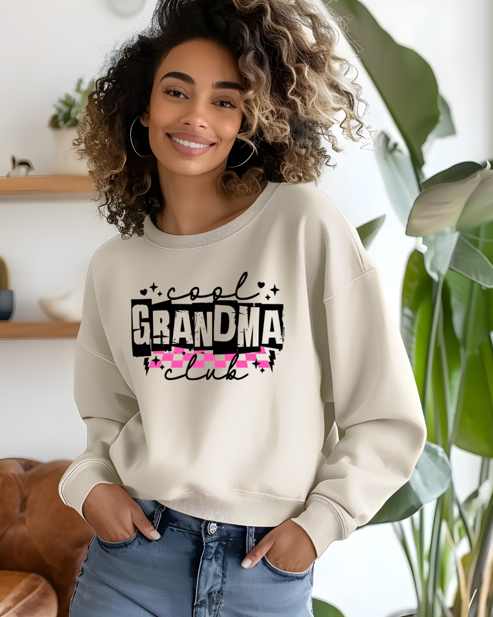 Certified Cool Grandma - Sand Sweatshirt