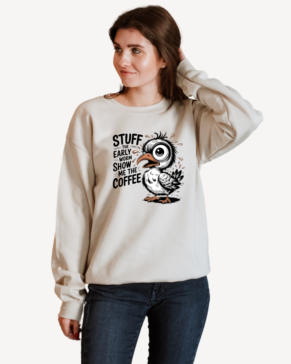 Show Me the Coffee - Sand Sweatshirt
