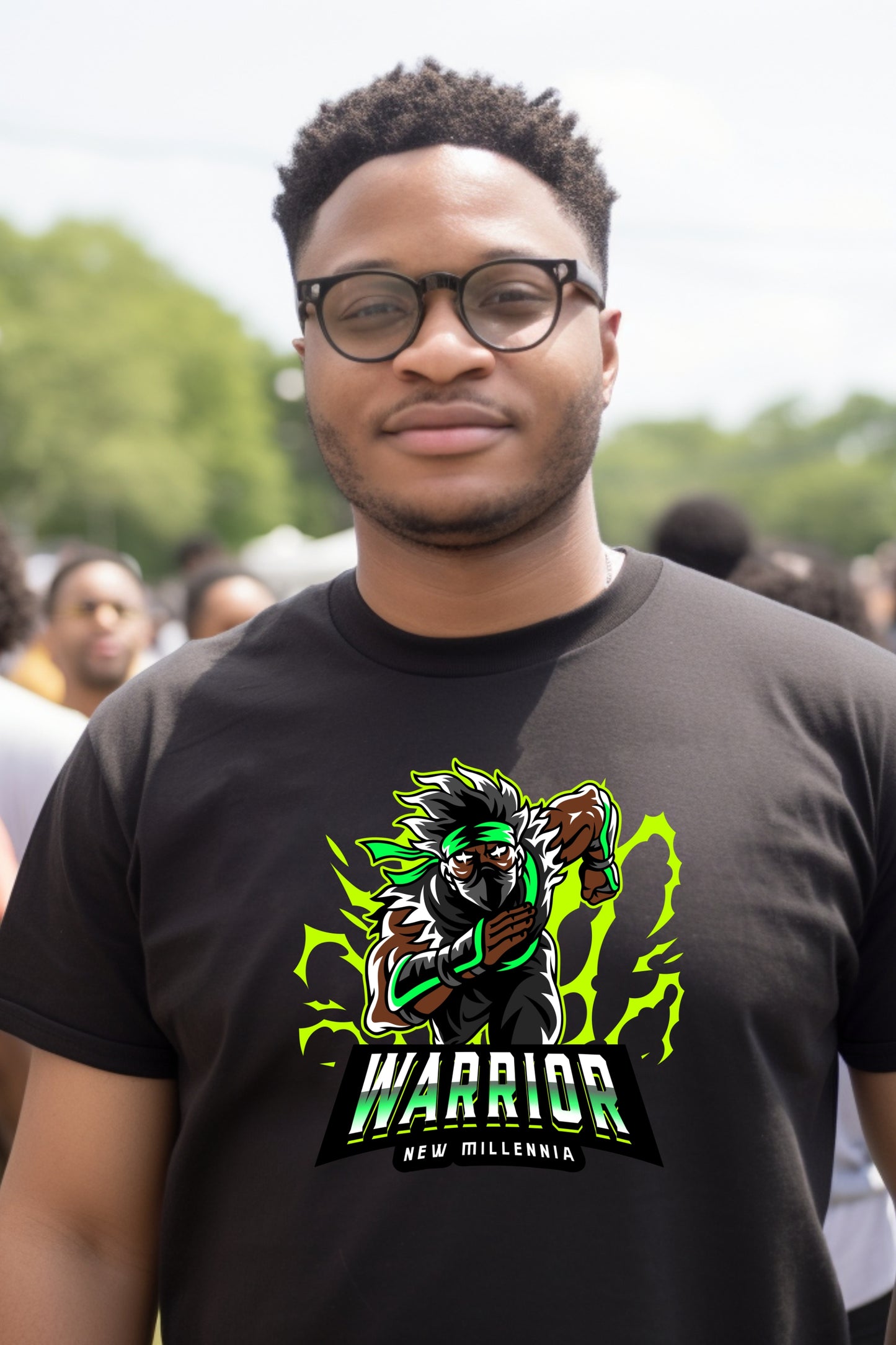 Emerald Ninja - Black Tshirt