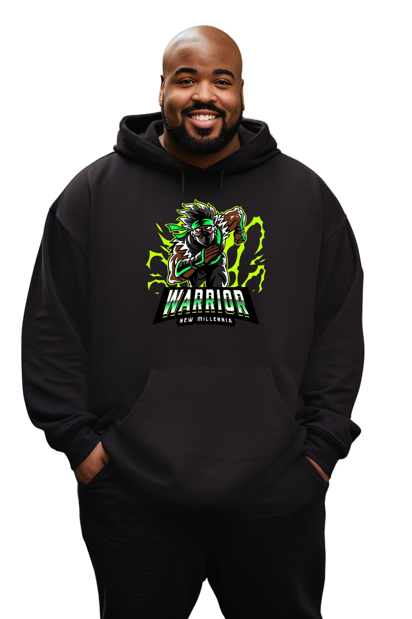Emerald Ninja - Black Hoodie Sweatshirt
