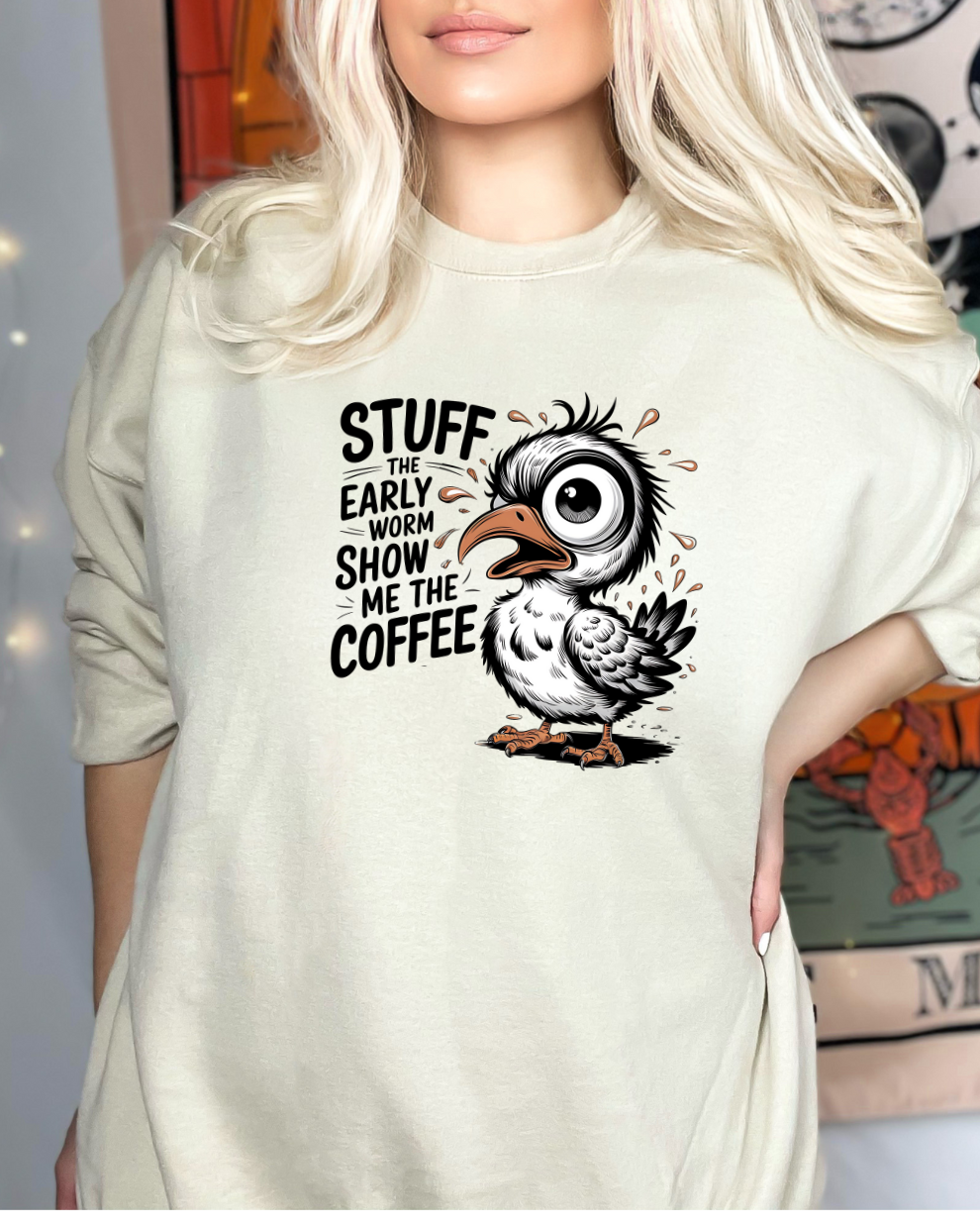 Show Me the Coffee - Sand Sweatshirt