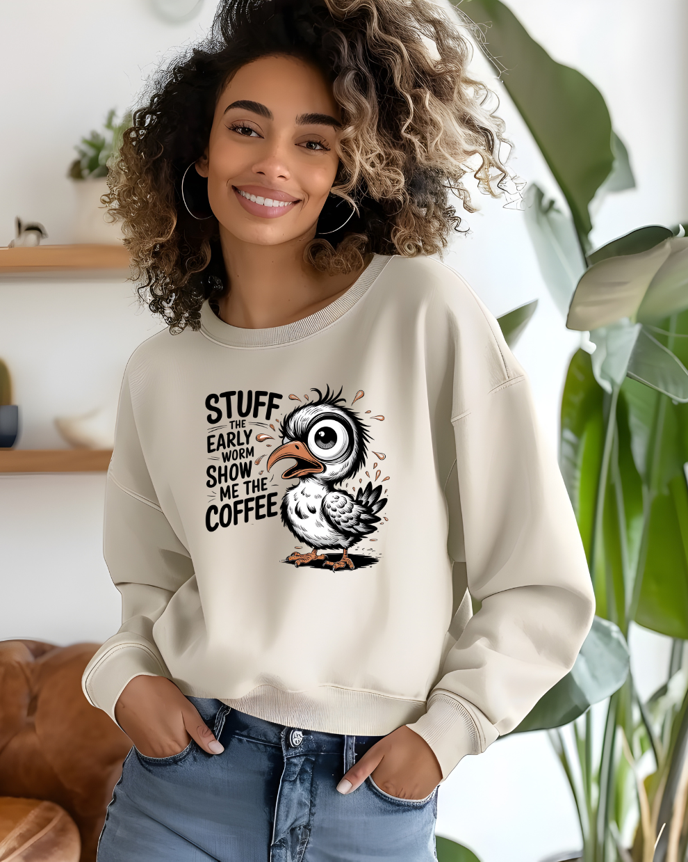 Show Me the Coffee - Sand Sweatshirt