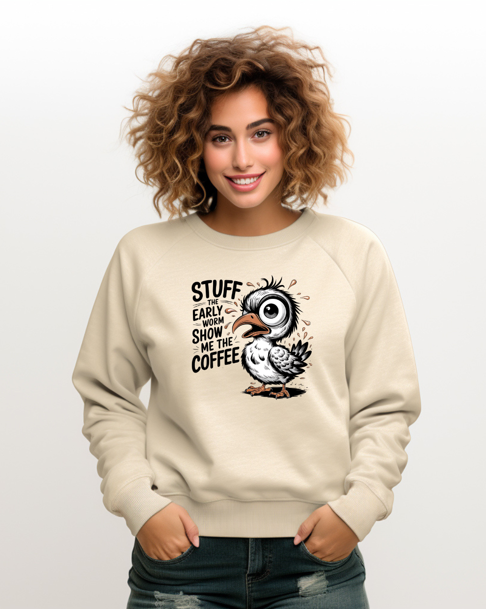 Show Me the Coffee - Sand Sweatshirt
