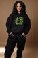 Emerald Ninja - Black Hoodie Sweatshirt