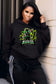 Emerald Ninja - Black Hoodie Sweatshirt