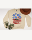 Stars, Stripes, and Freedom   - Sand Sweatshirt