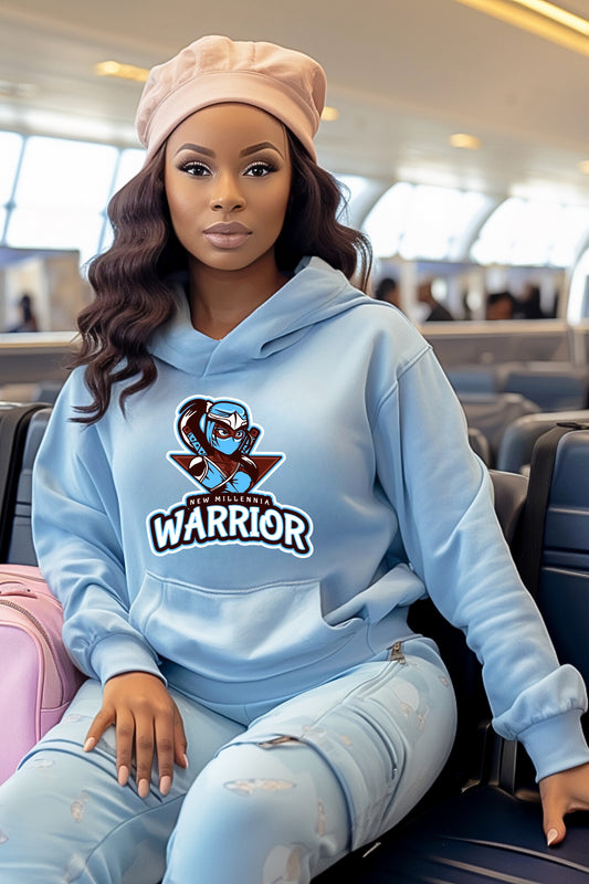 Blue Ninja - Light Blue Hoodie Sweatshirt