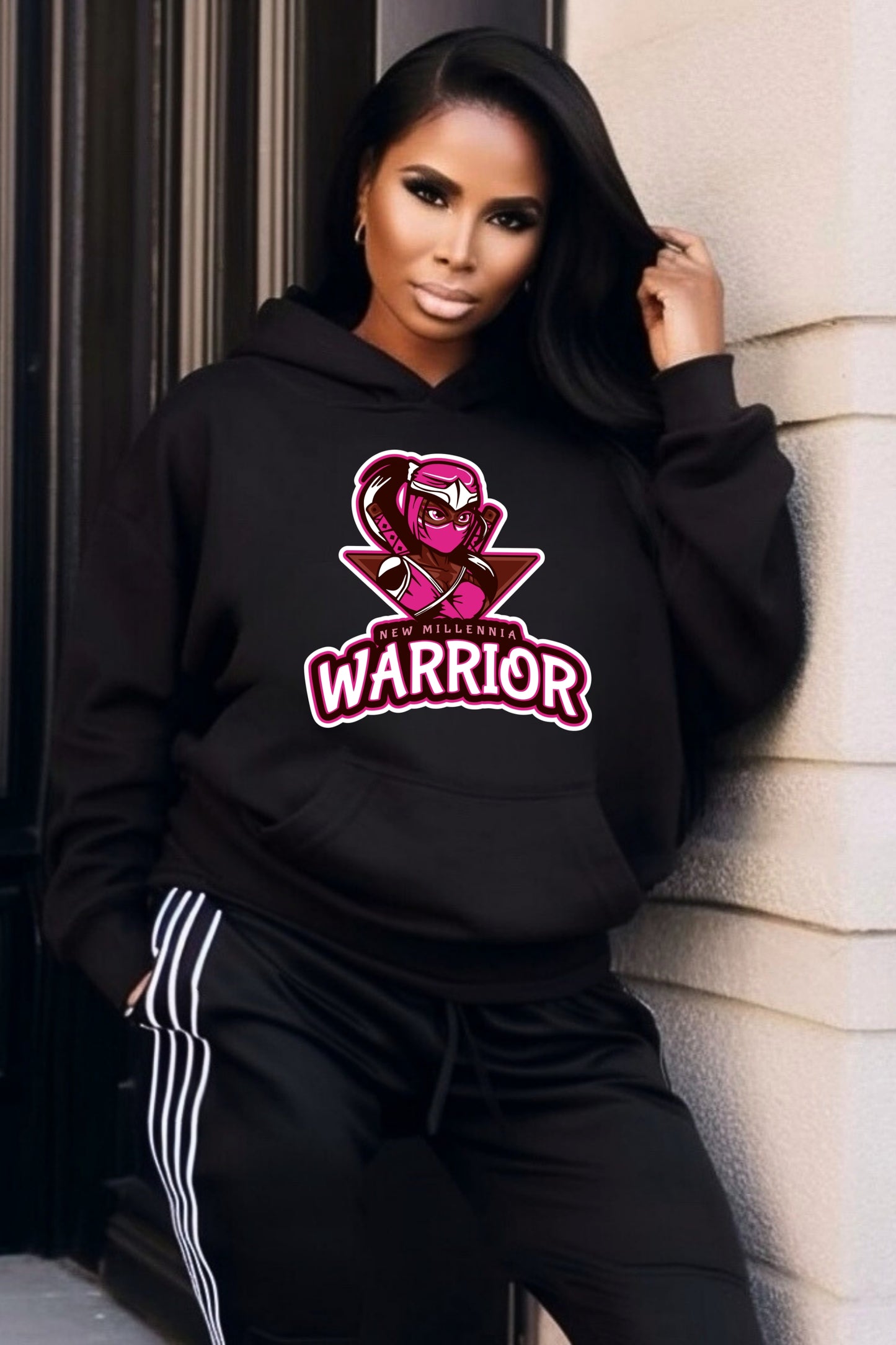 Rose Ninja - Black Hoodie Sweatshirt