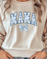 Mama Floral Blue - Sand Sweatshirt
