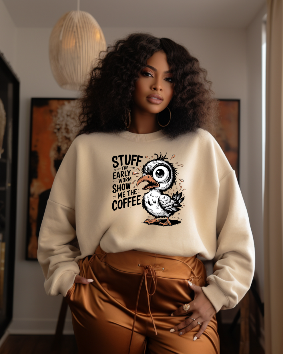 Show Me the Coffee - Sand Sweatshirt