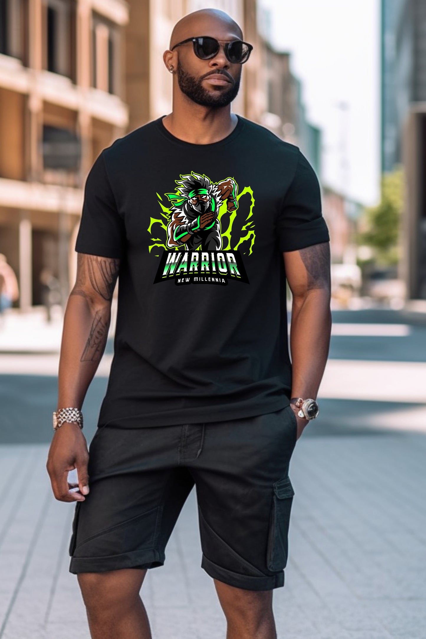 Emerald Ninja - Black Tshirt
