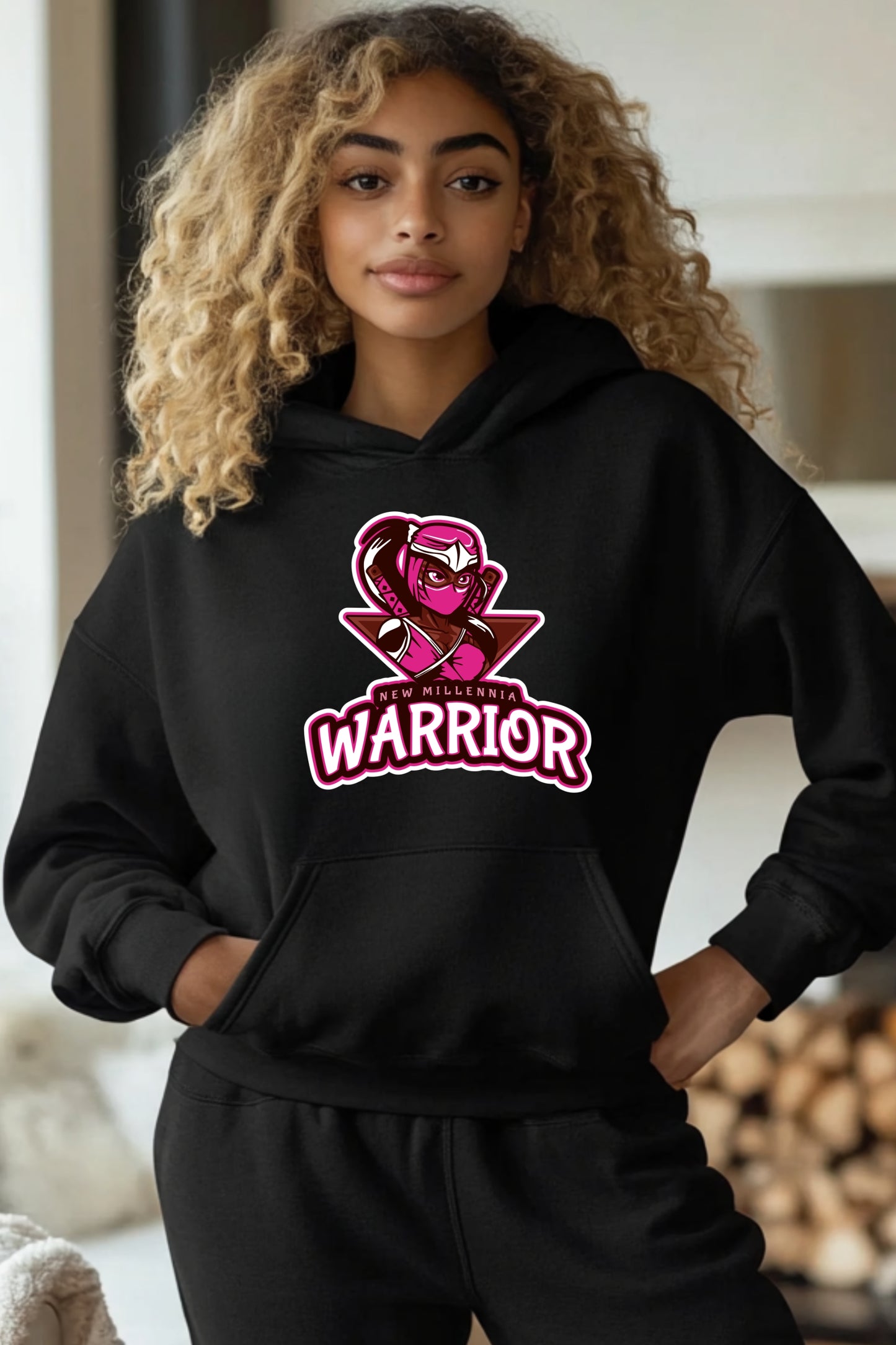 Rose Ninja - Black Hoodie Sweatshirt