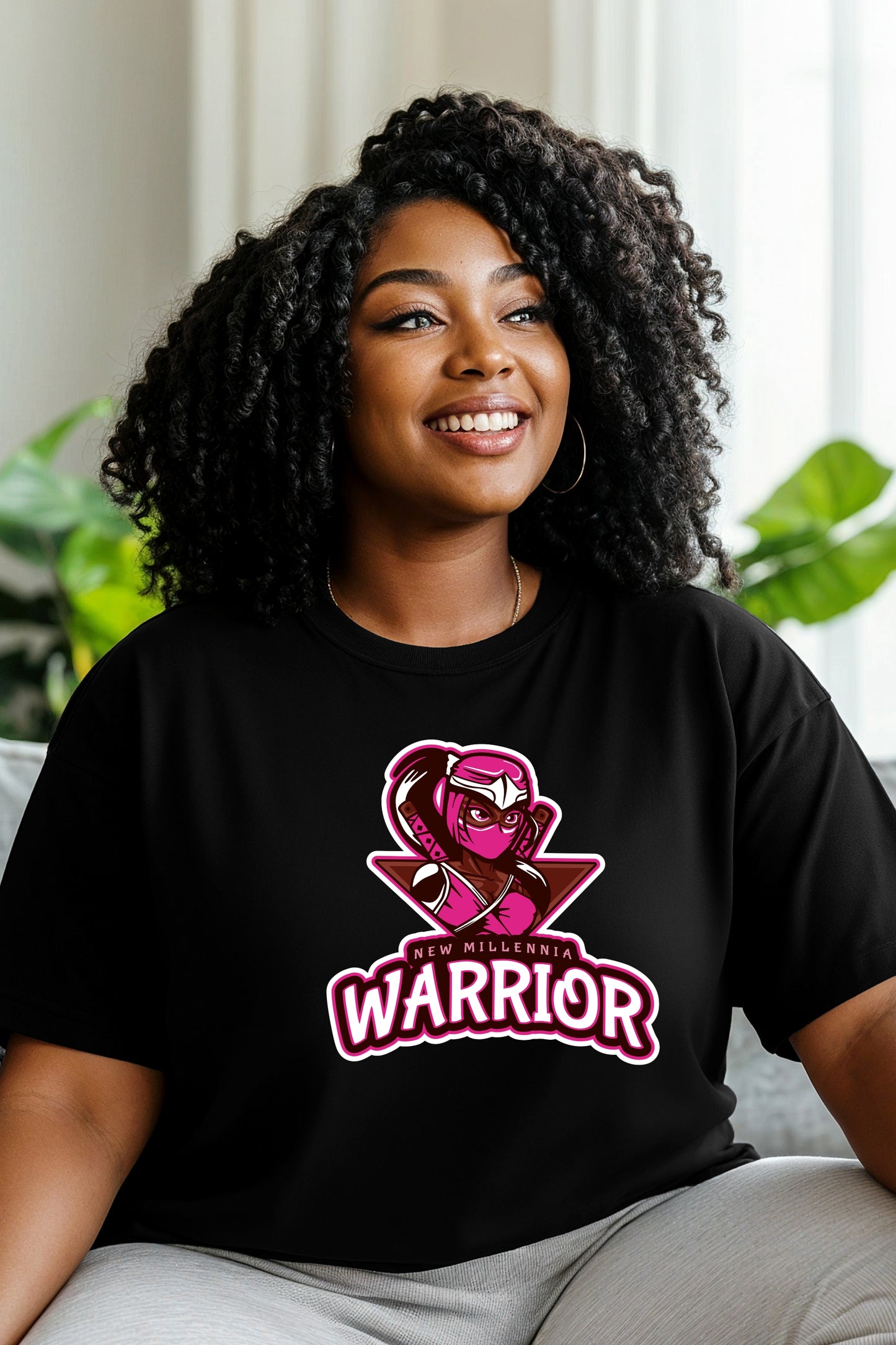 Rose Ninja - Black Tshirt