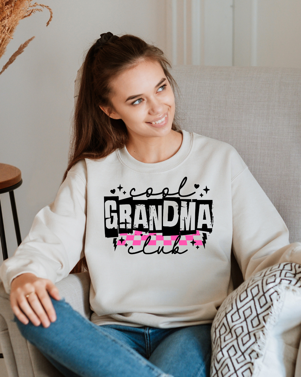 Certified Cool Grandma - Sand Sweatshirt