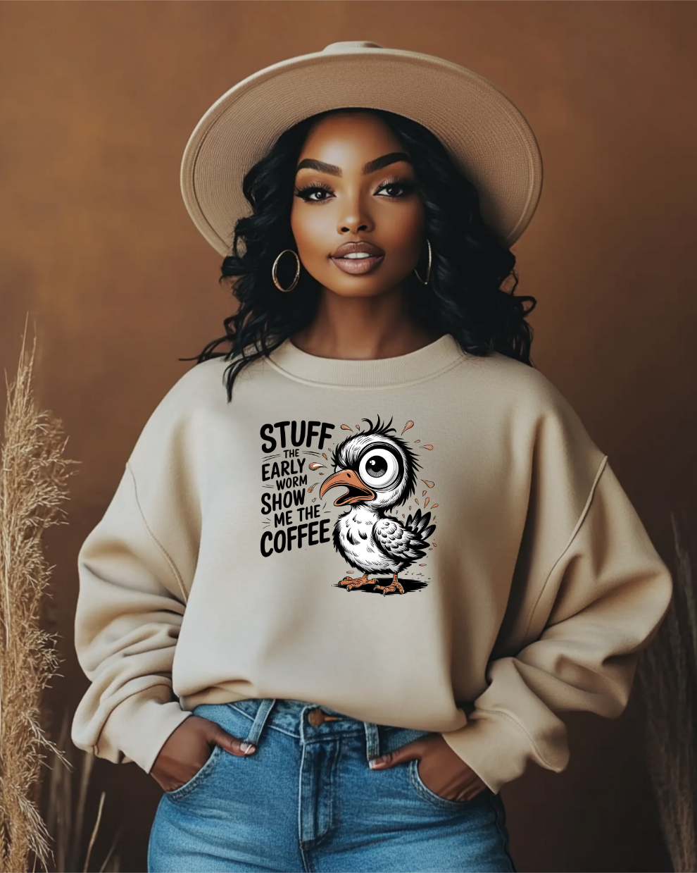 Show Me the Coffee - Sand Sweatshirt