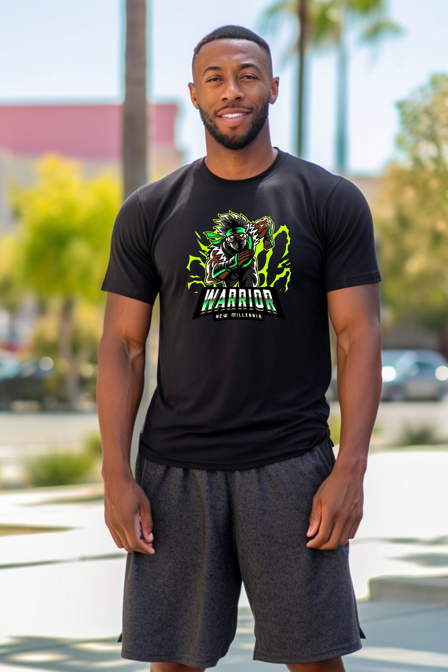 Emerald Ninja - Black Tshirt