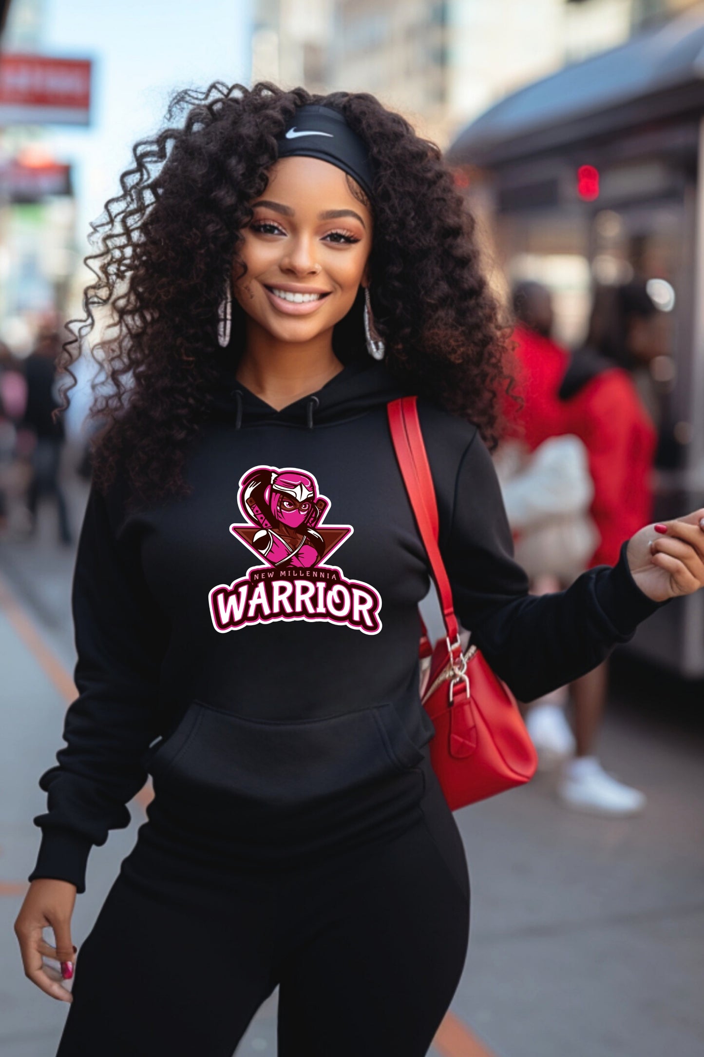 Rose Ninja - Black Hoodie Sweatshirt