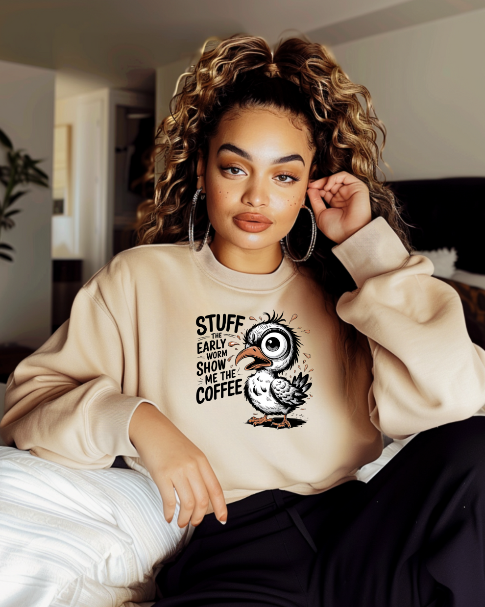 Show Me the Coffee - Sand Sweatshirt
