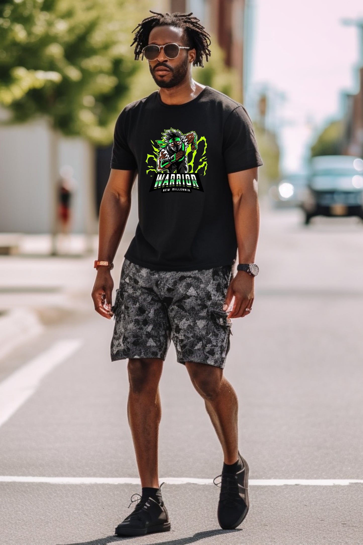 Emerald Ninja - Black Tshirt