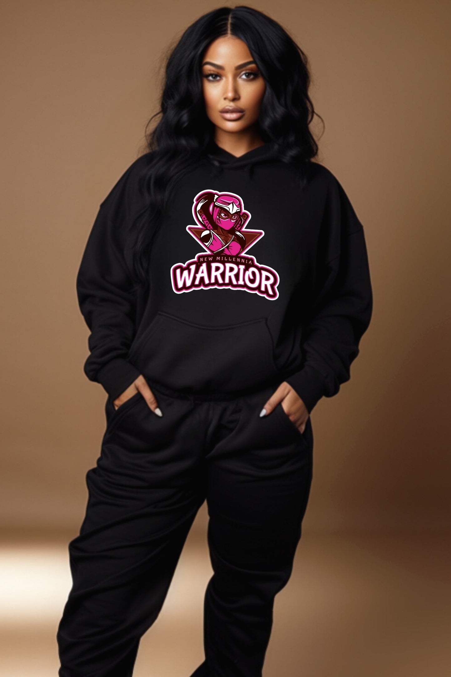 Rose Ninja - Black Hoodie Sweatshirt