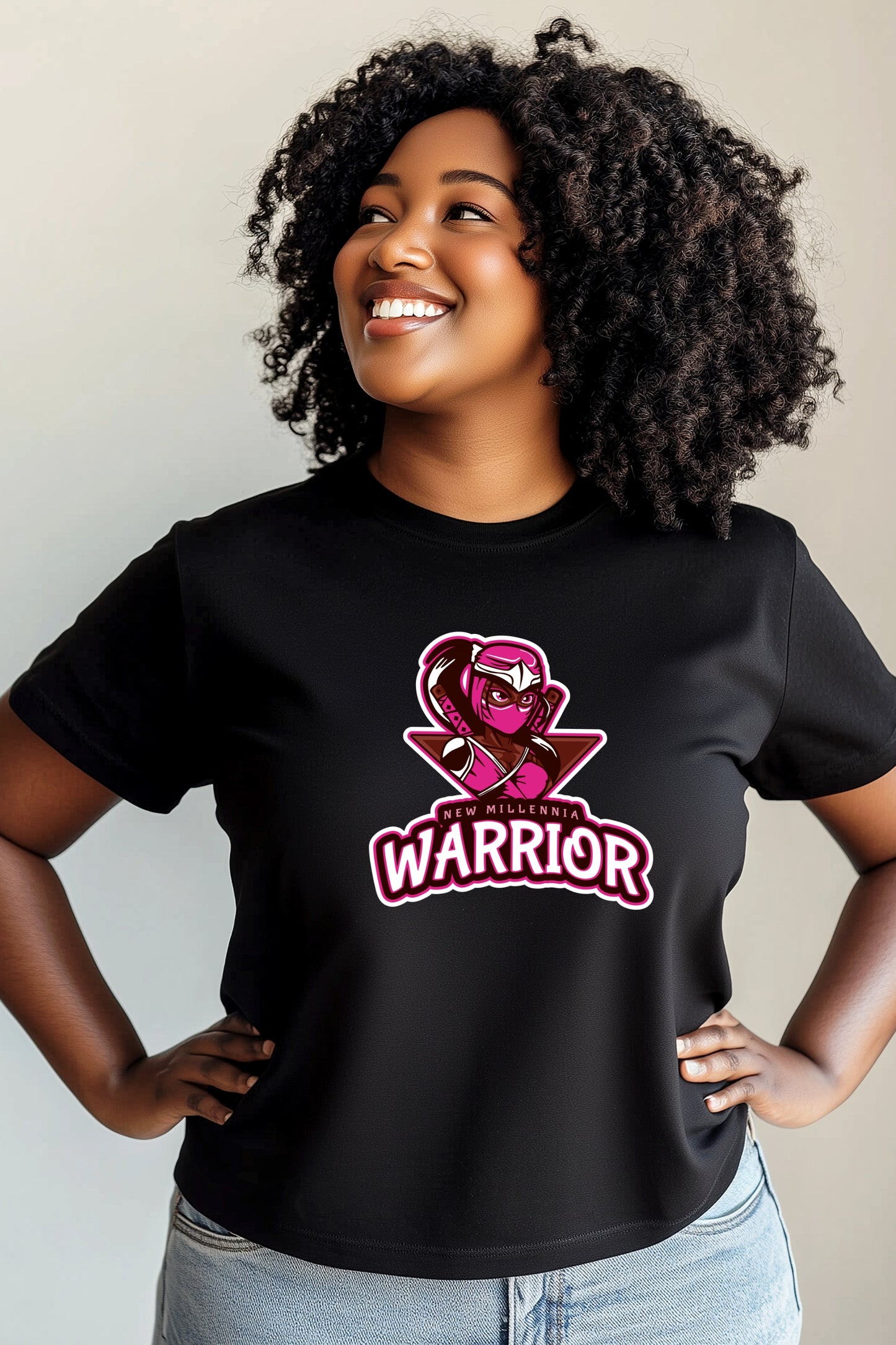 Rose Ninja - Black Tshirt
