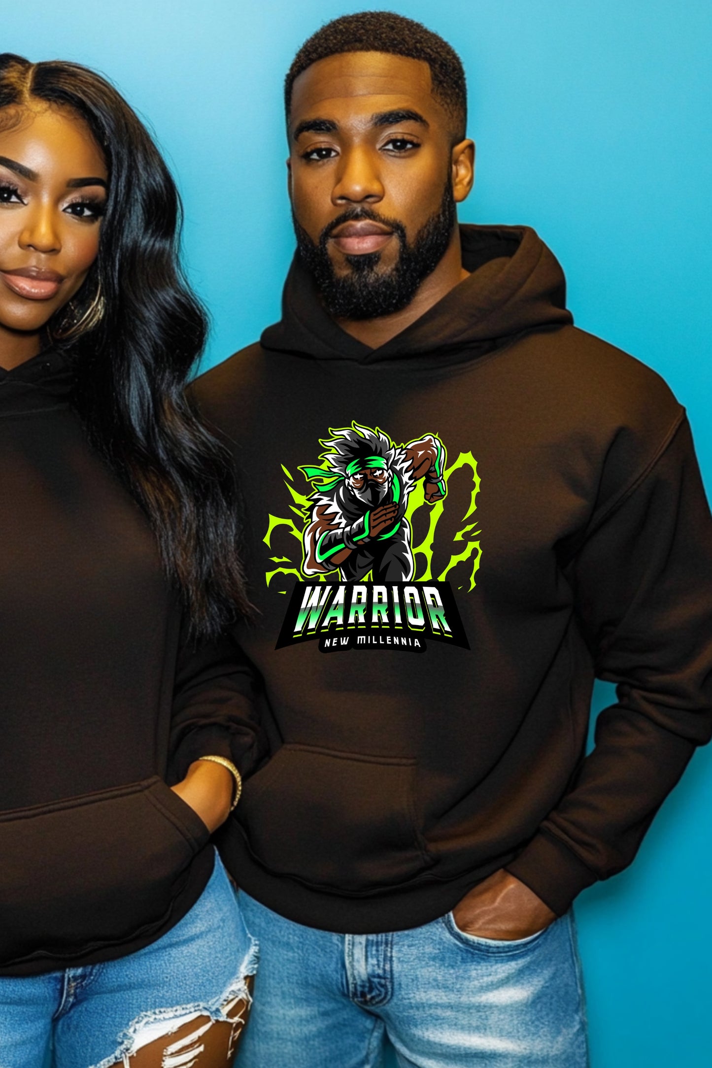 Emerald Ninja - Black Hoodie Sweatshirt