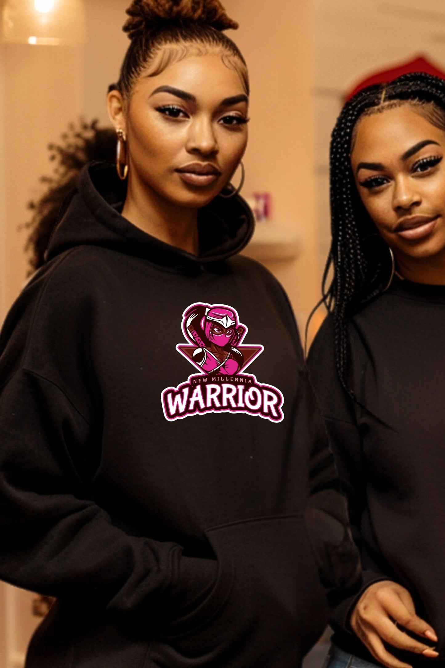 Rose Ninja - Black Hoodie Sweatshirt