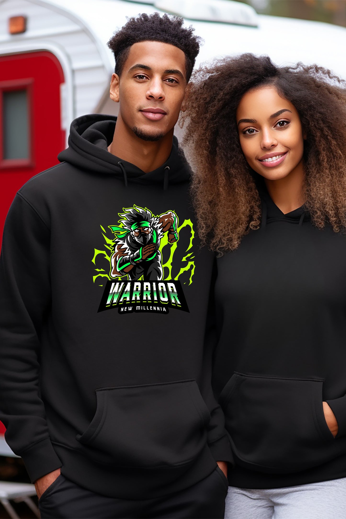 Emerald Ninja - Black Hoodie Sweatshirt