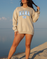 Mama Floral Blue - Sand Sweatshirt