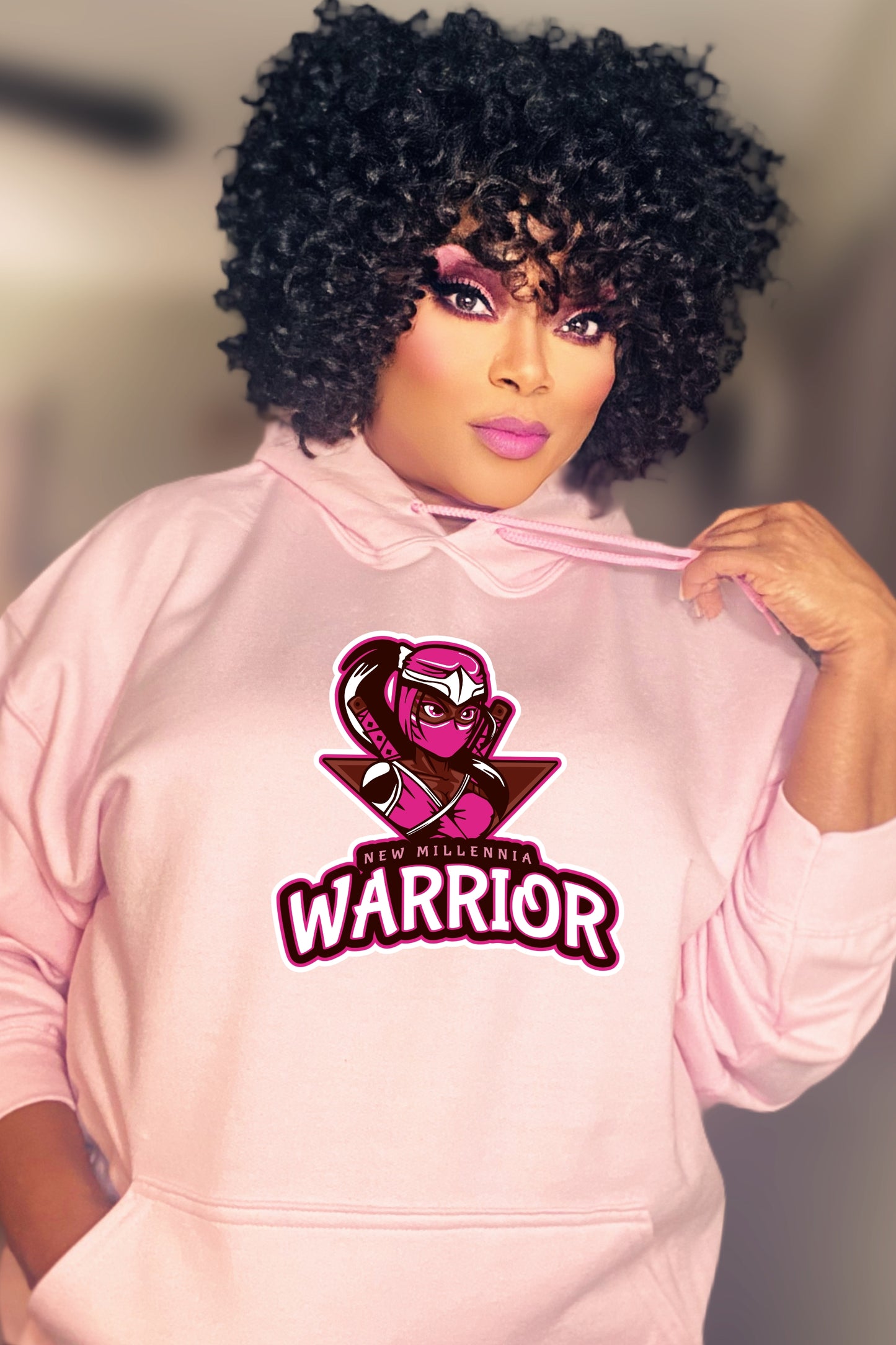Rose Ninja - Pink Hoodie Sweatshirt