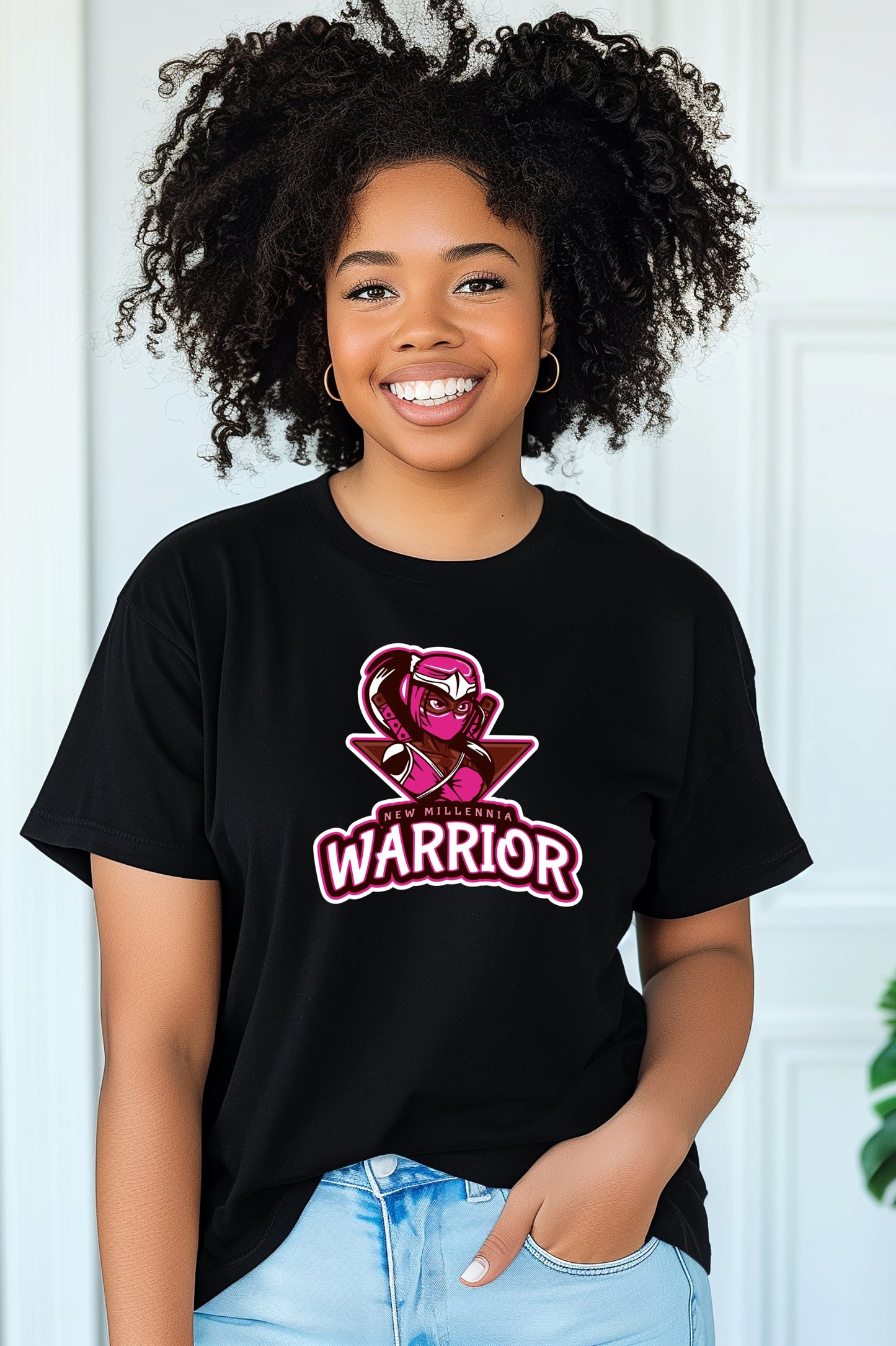 Rose Ninja - Black Tshirt