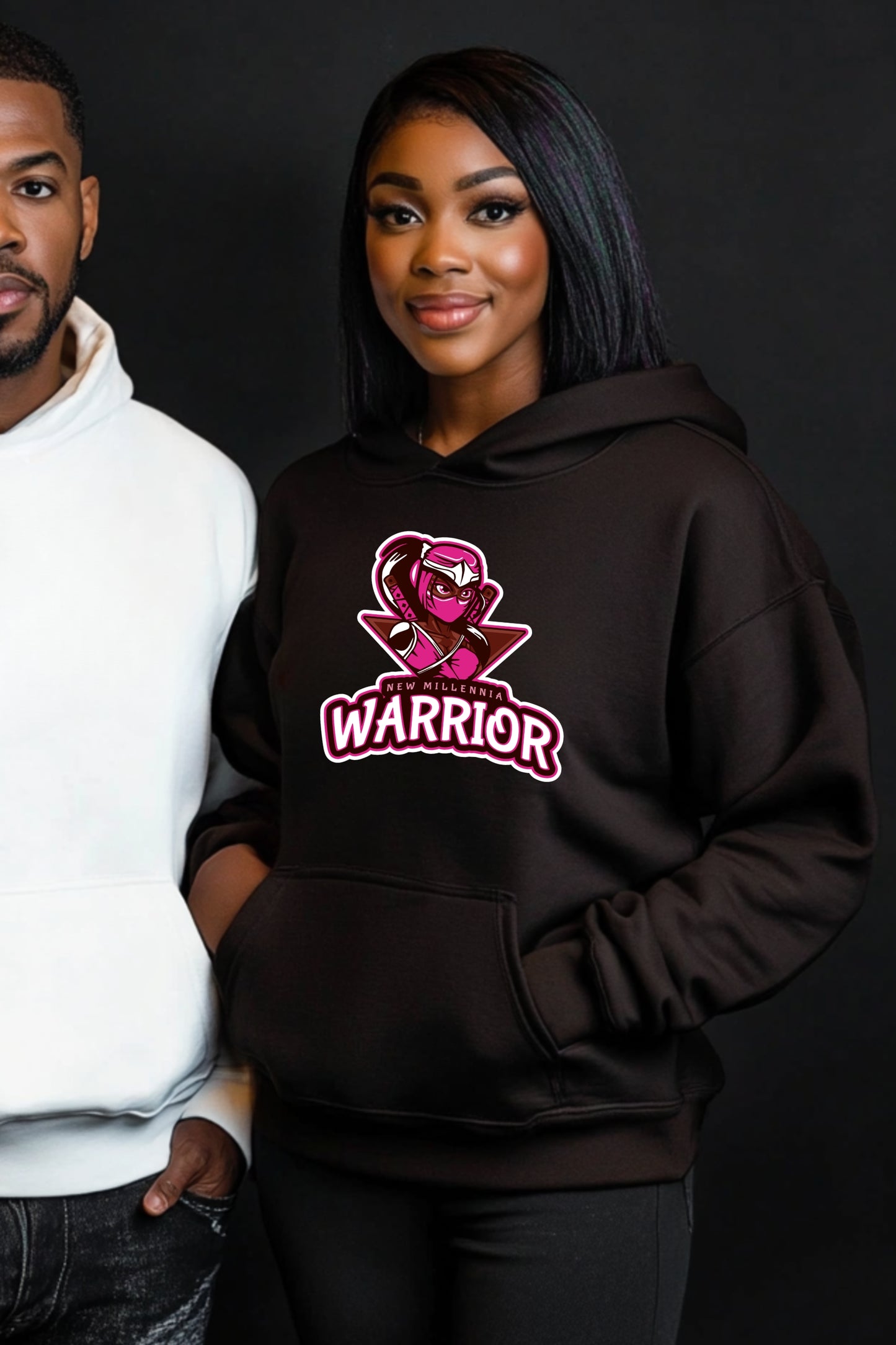 Rose Ninja - Black Hoodie Sweatshirt