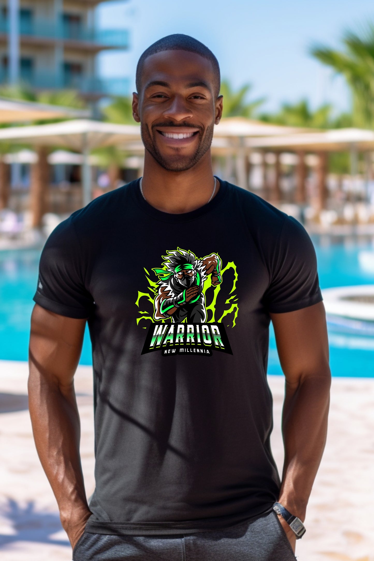 Emerald Ninja - Black Tshirt