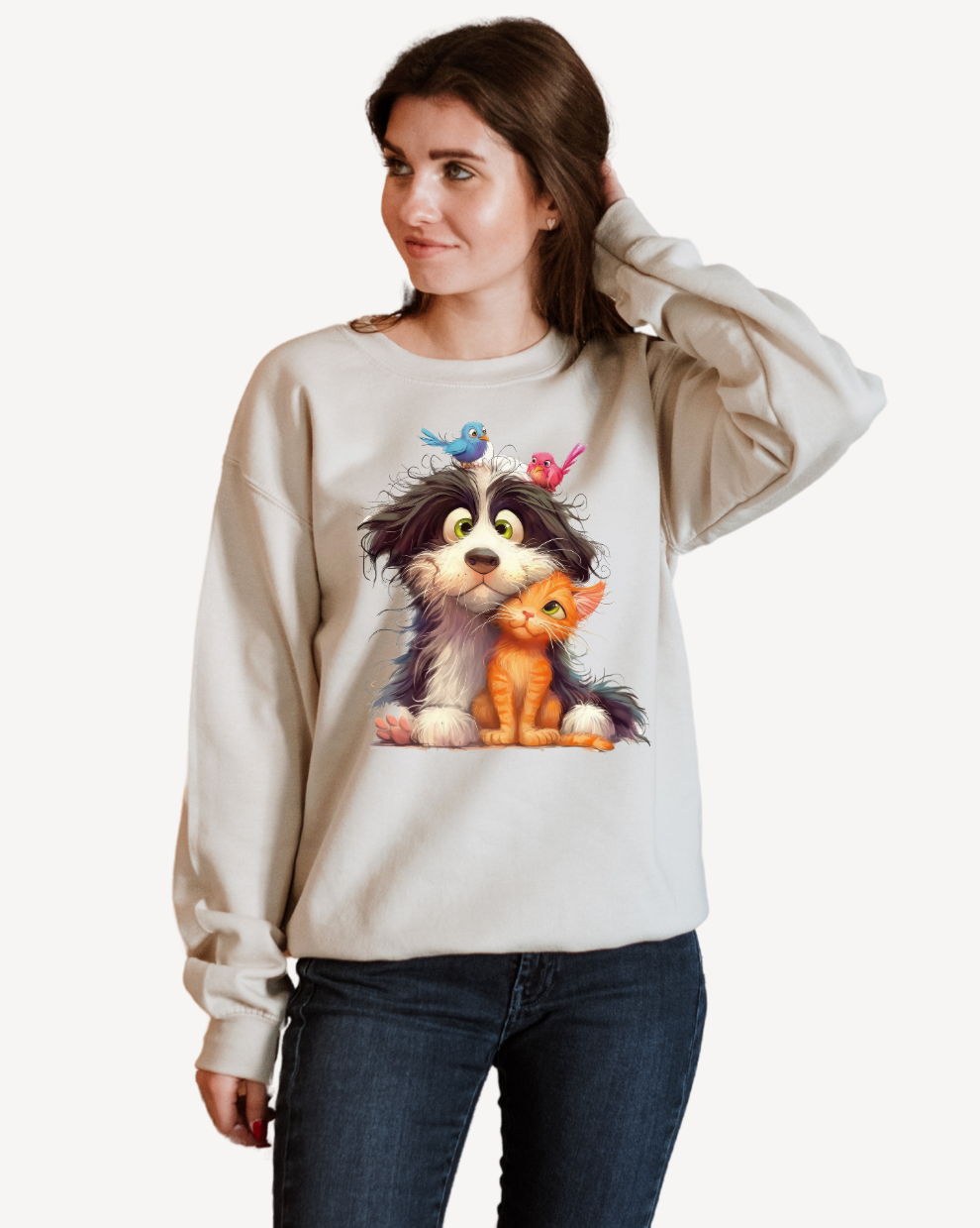 Paws & Pals Sweatshirt - Sand Sweatshirt