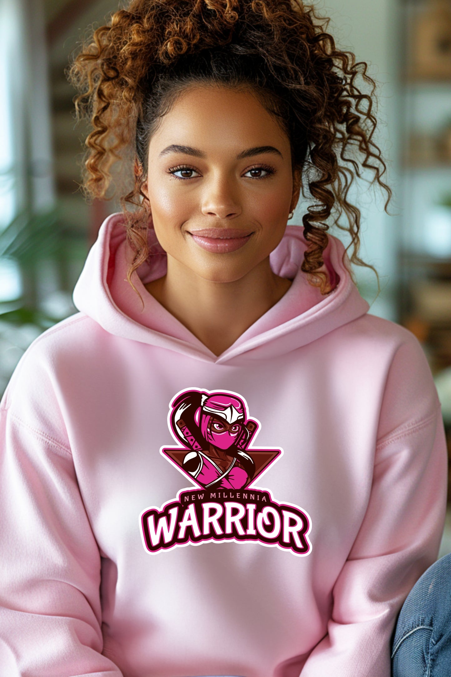 Rose Ninja - Pink Hoodie Sweatshirt