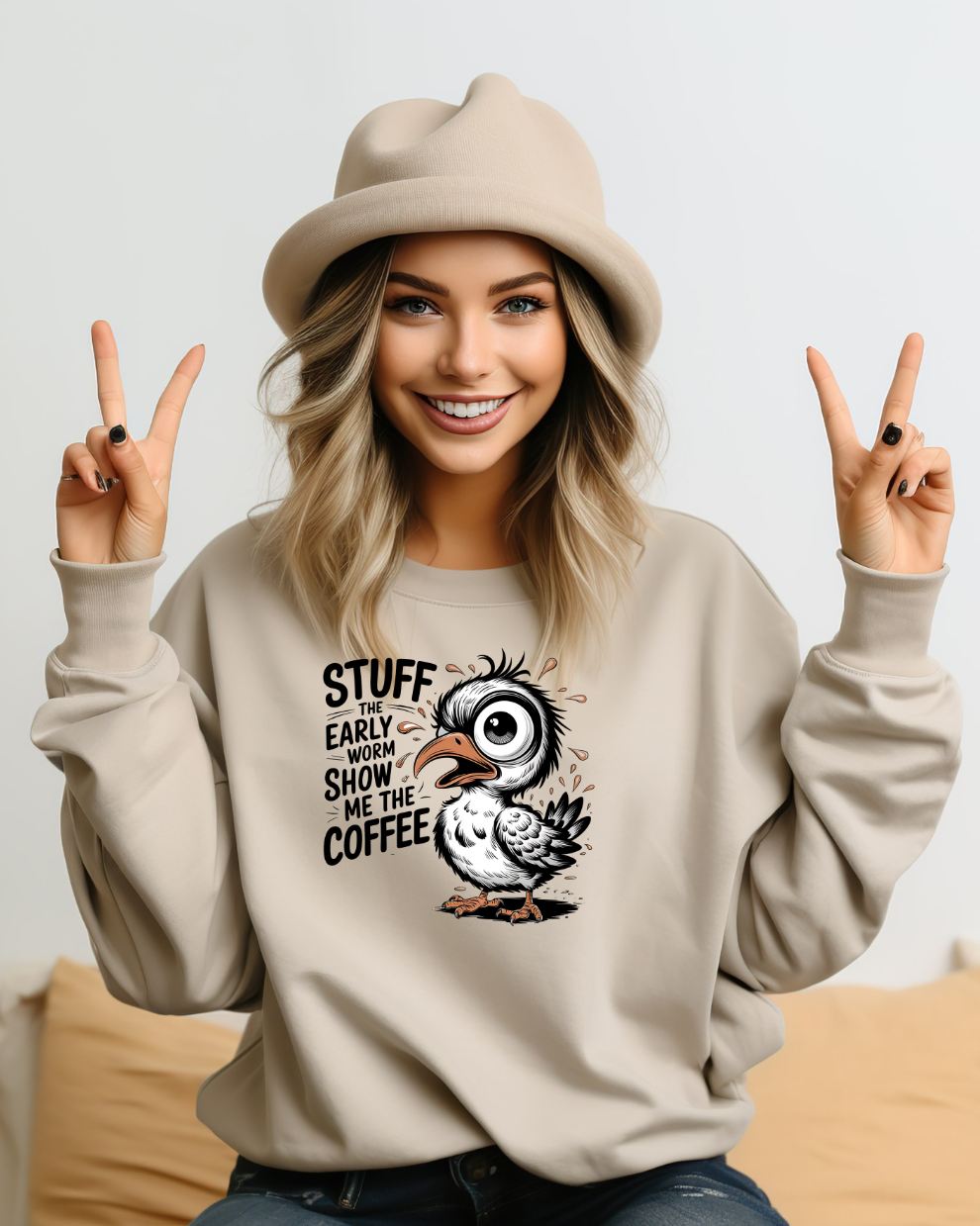 Show Me the Coffee - Sand Sweatshirt