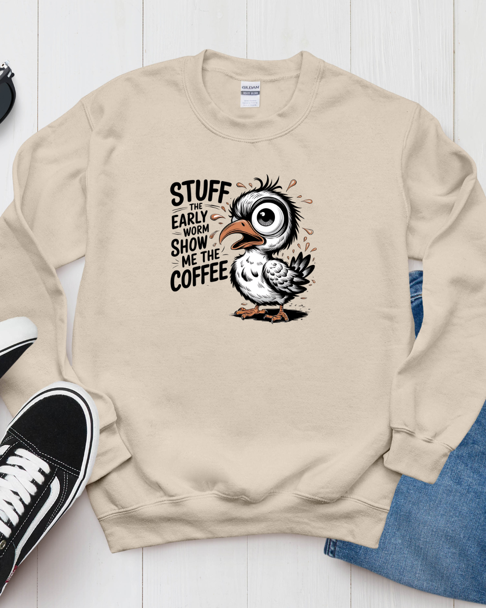 Show Me the Coffee - Sand Sweatshirt
