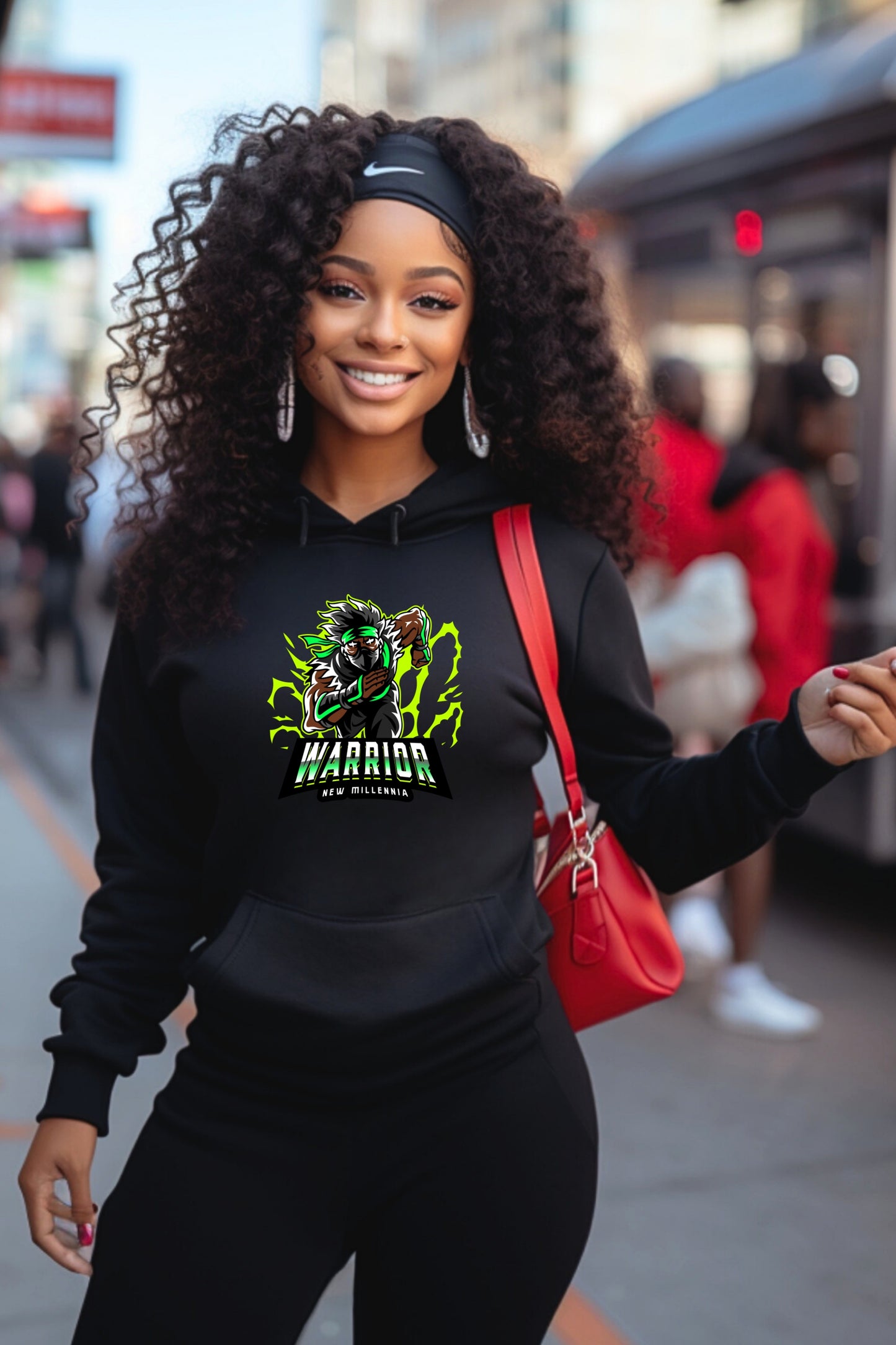 Emerald Ninja - Black Hoodie Sweatshirt