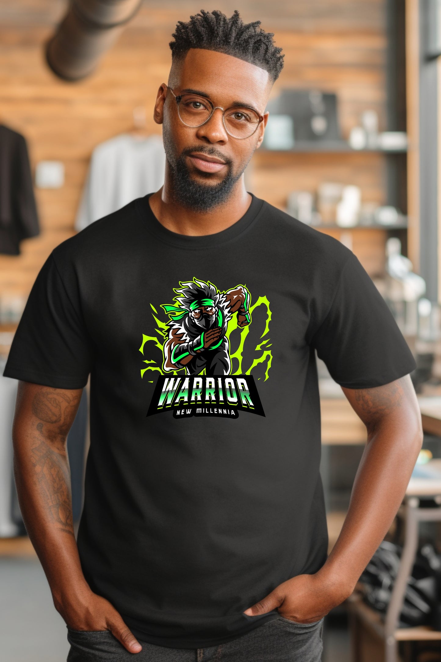 Emerald Ninja - Black Tshirt