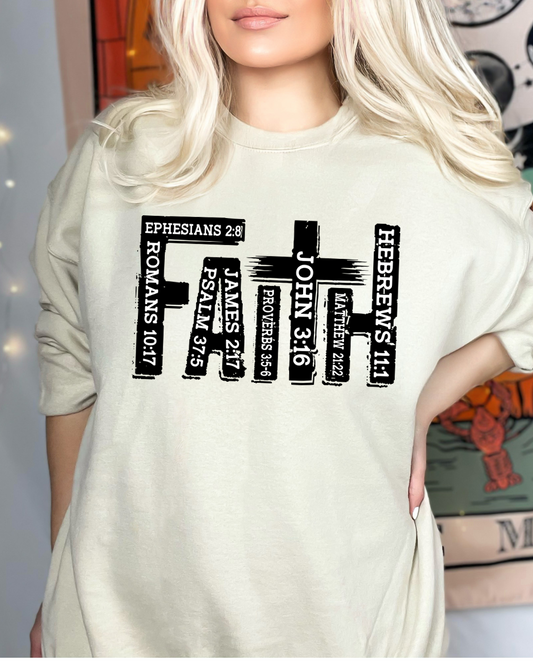 FAITH Bible Verse - Sand Sweatshirt