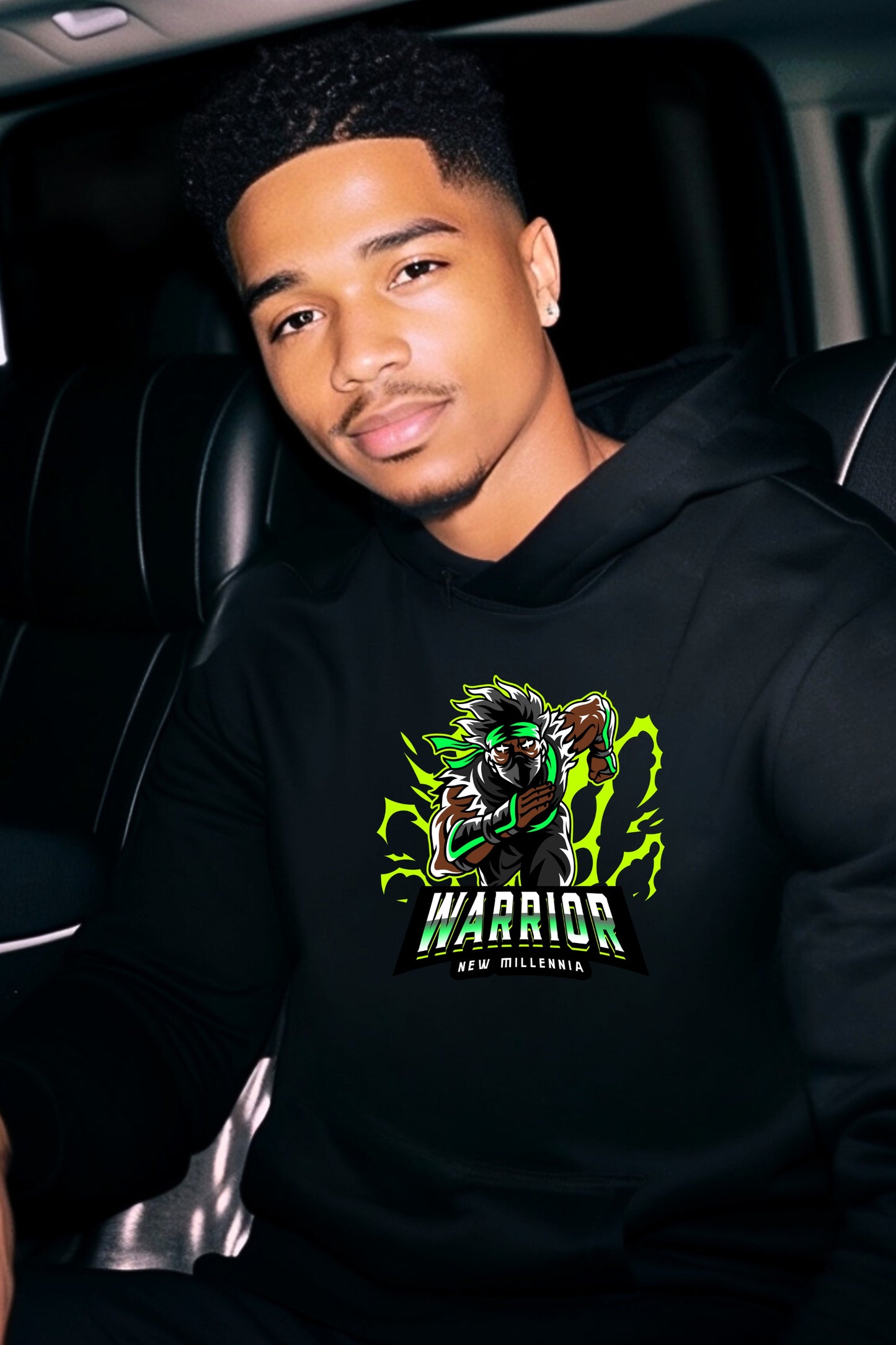 Emerald Ninja - Black Hoodie Sweatshirt