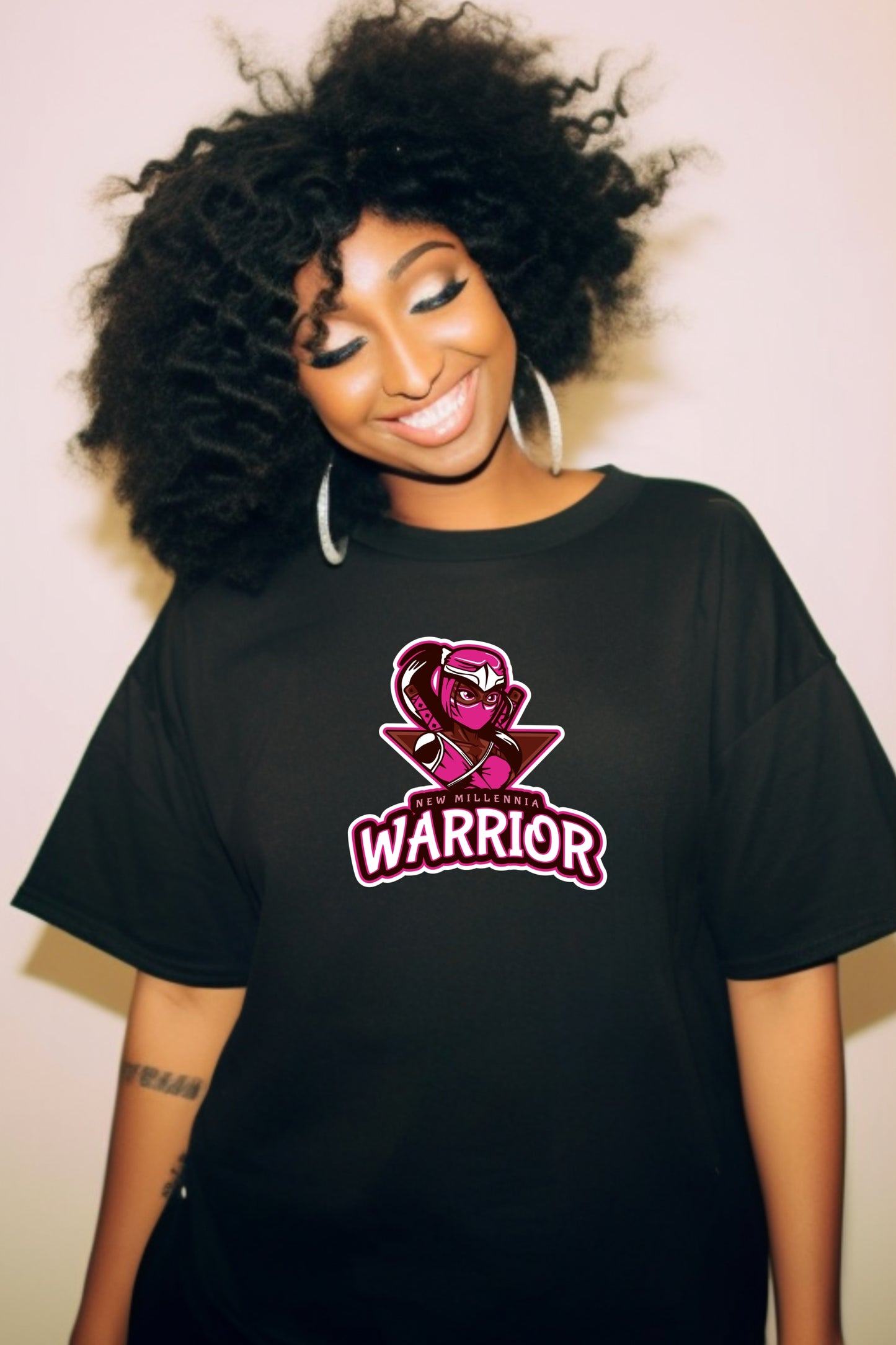 Rose Ninja - Black Tshirt
