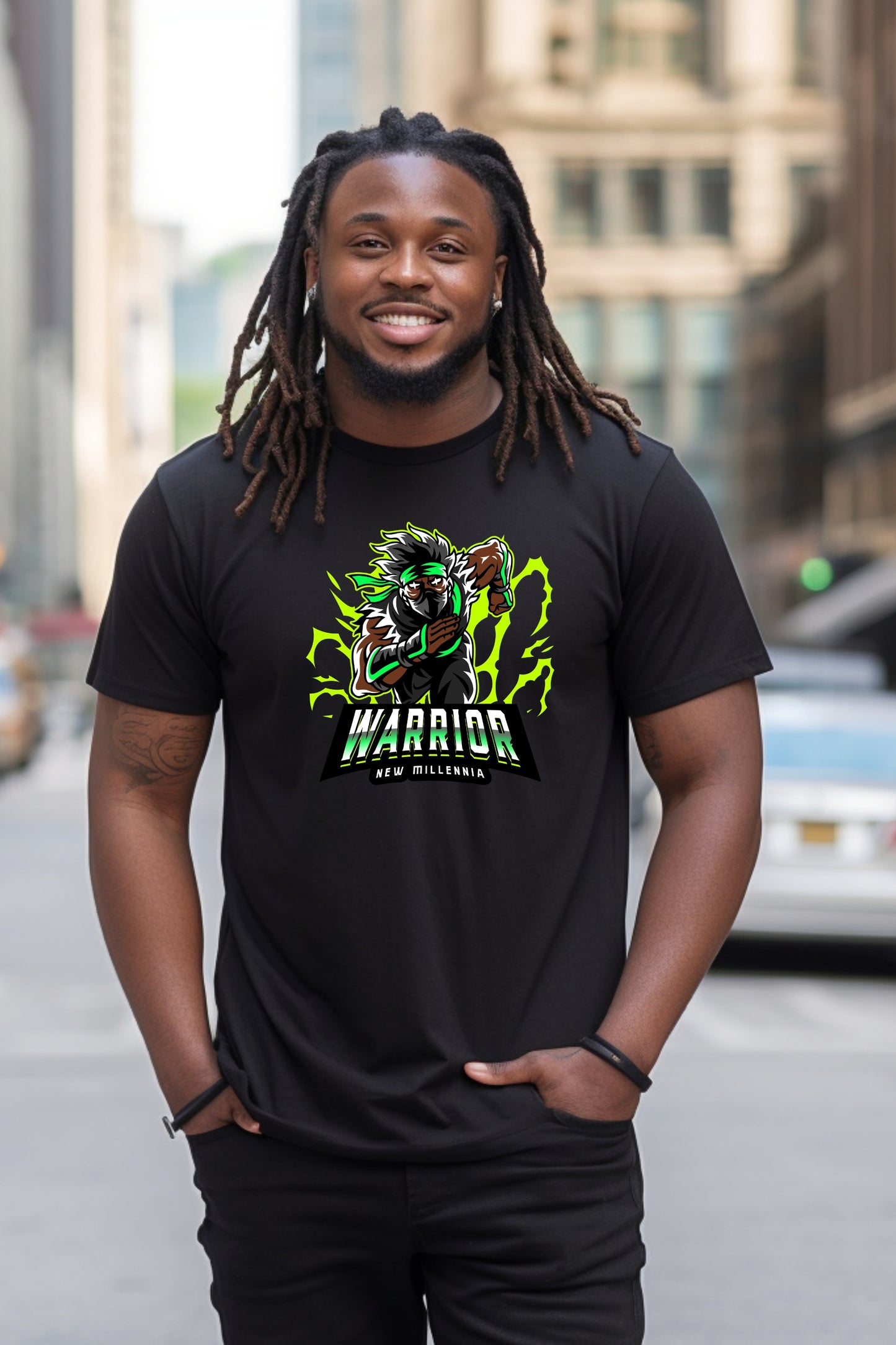 Emerald Ninja - Black Tshirt