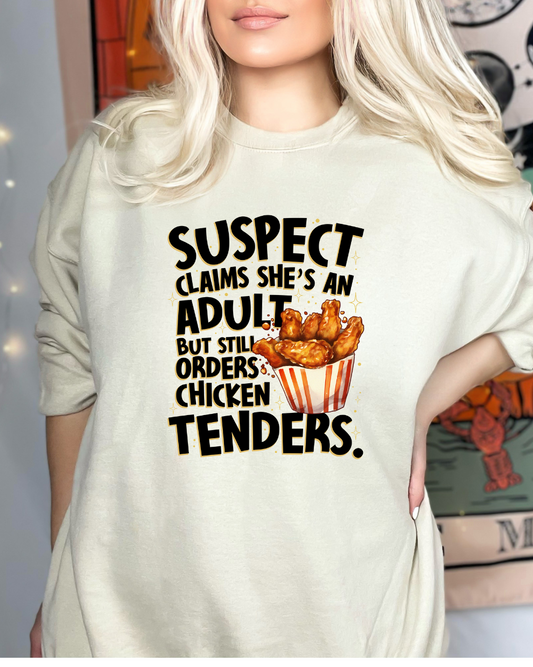 Chicken Tenders & Adulting - Sand Sweatshirt