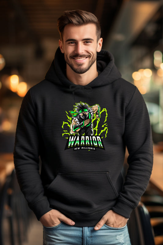 Emerald Ninja - Black Hoodie Sweatshirt version 2