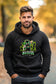 Emerald Ninja - Black Hoodie Sweatshirt version 2