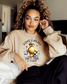 Silence is golden, duck style - Sand Sweatshirt